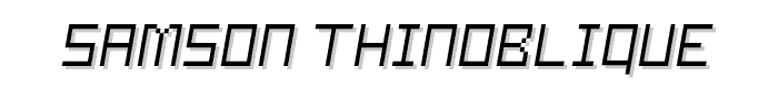 Samson ThinOblique font